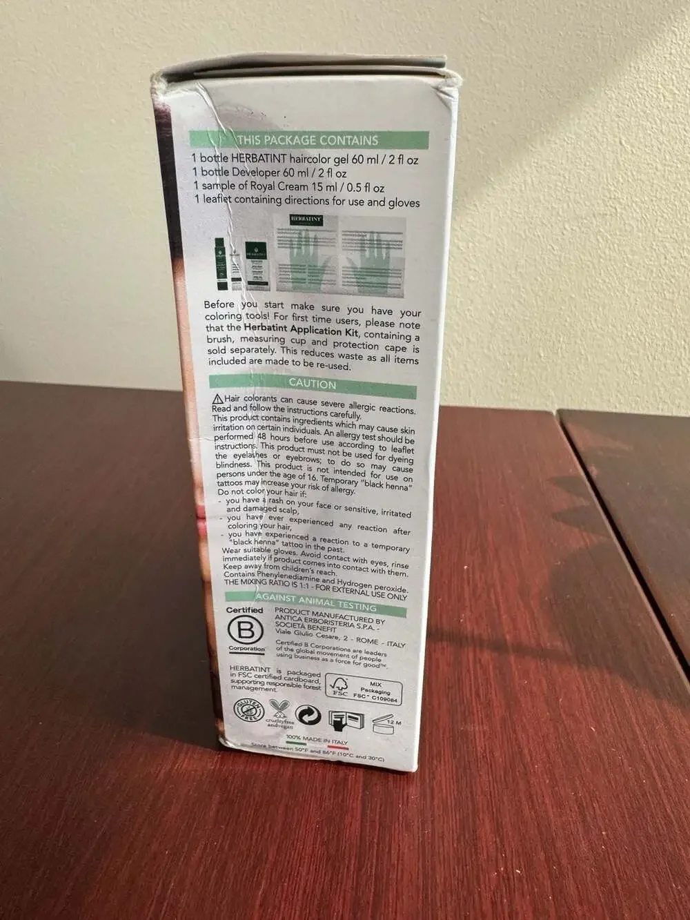 Herbatint Permanent Haircolor Gel 5R Light Copper Chestnut